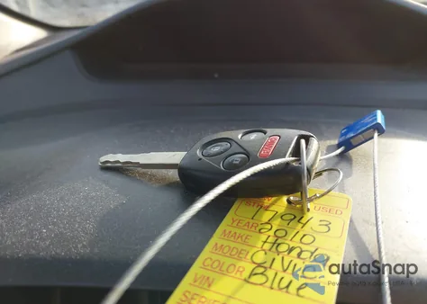 2010 Honda Civic Ex from USA, damaged, VIN 2HGFG1B87AH506437